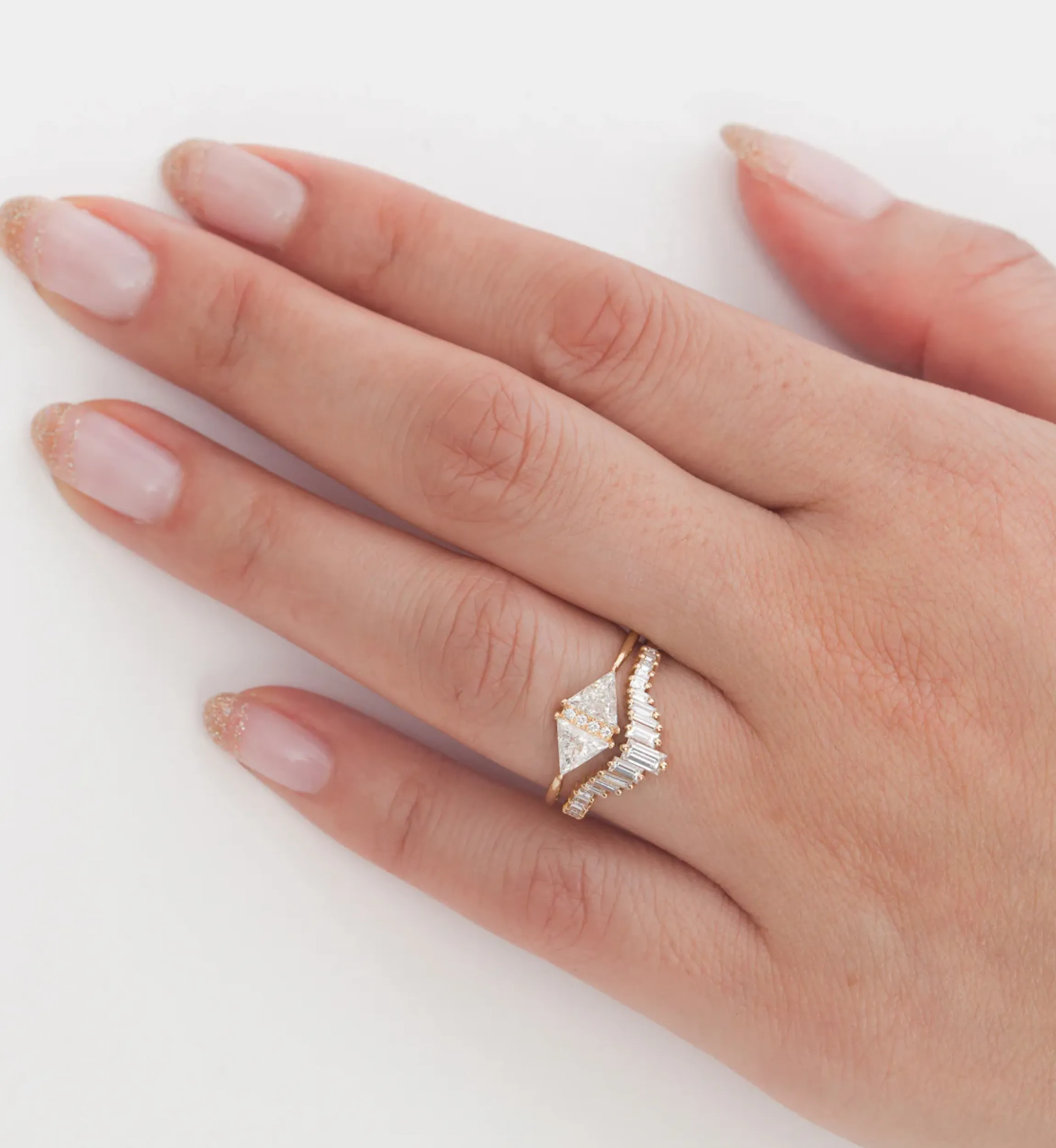 Art Deco Tiara Wedding Ring