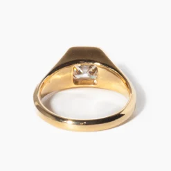 Asscher Diamond Reverence Signet Ring