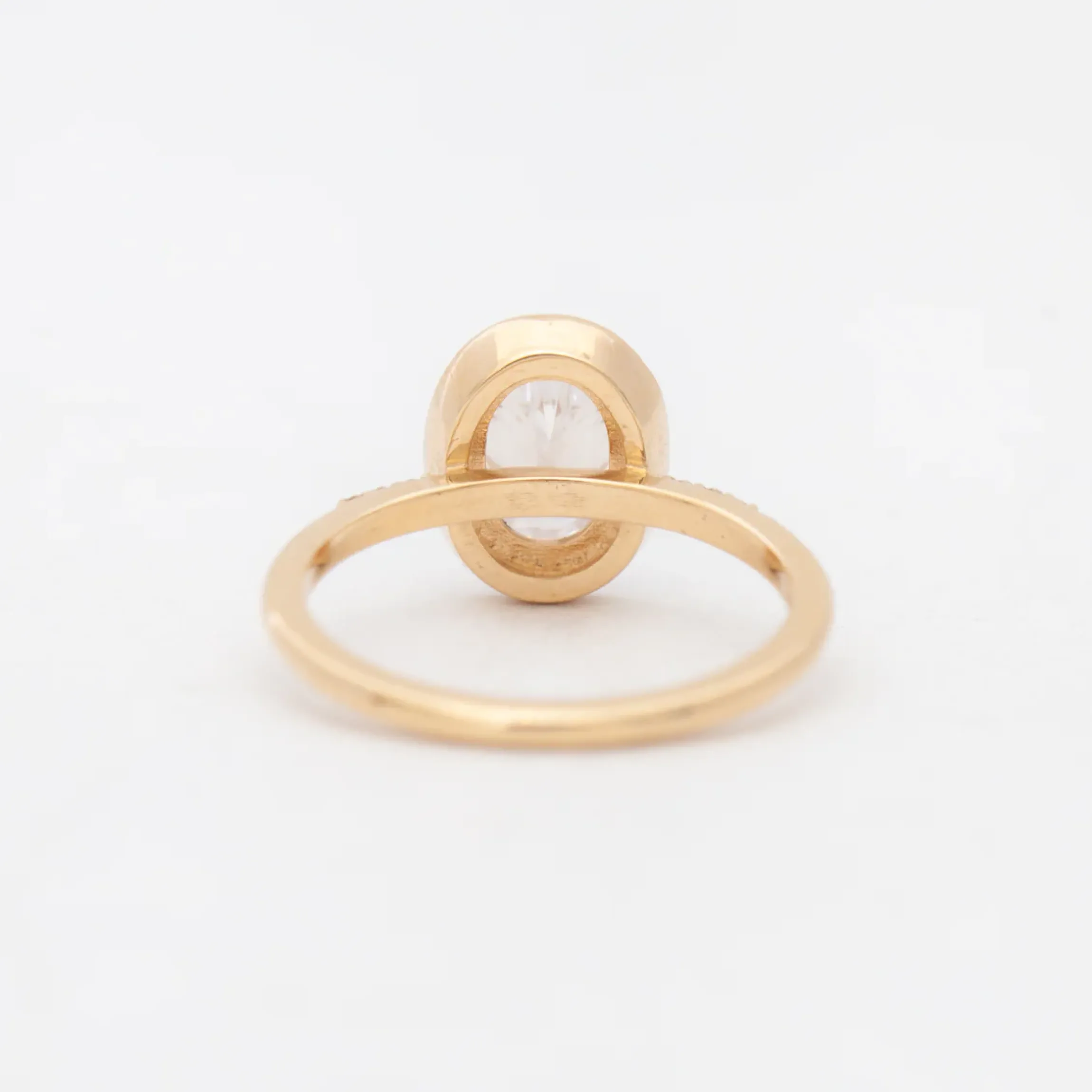 Athena Oval Halo Ring