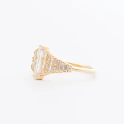 Baguette Diamond Ring with Gradient Diamonds