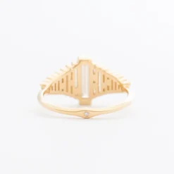 Baguette Diamond Ring with Gradient Diamonds
