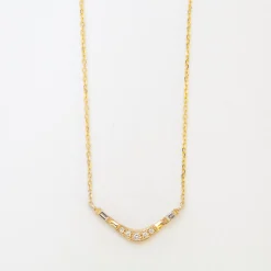 Baguette Wave Necklace