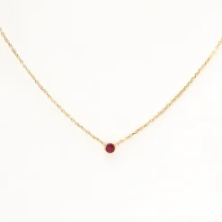 Barely-There Ruby Necklace