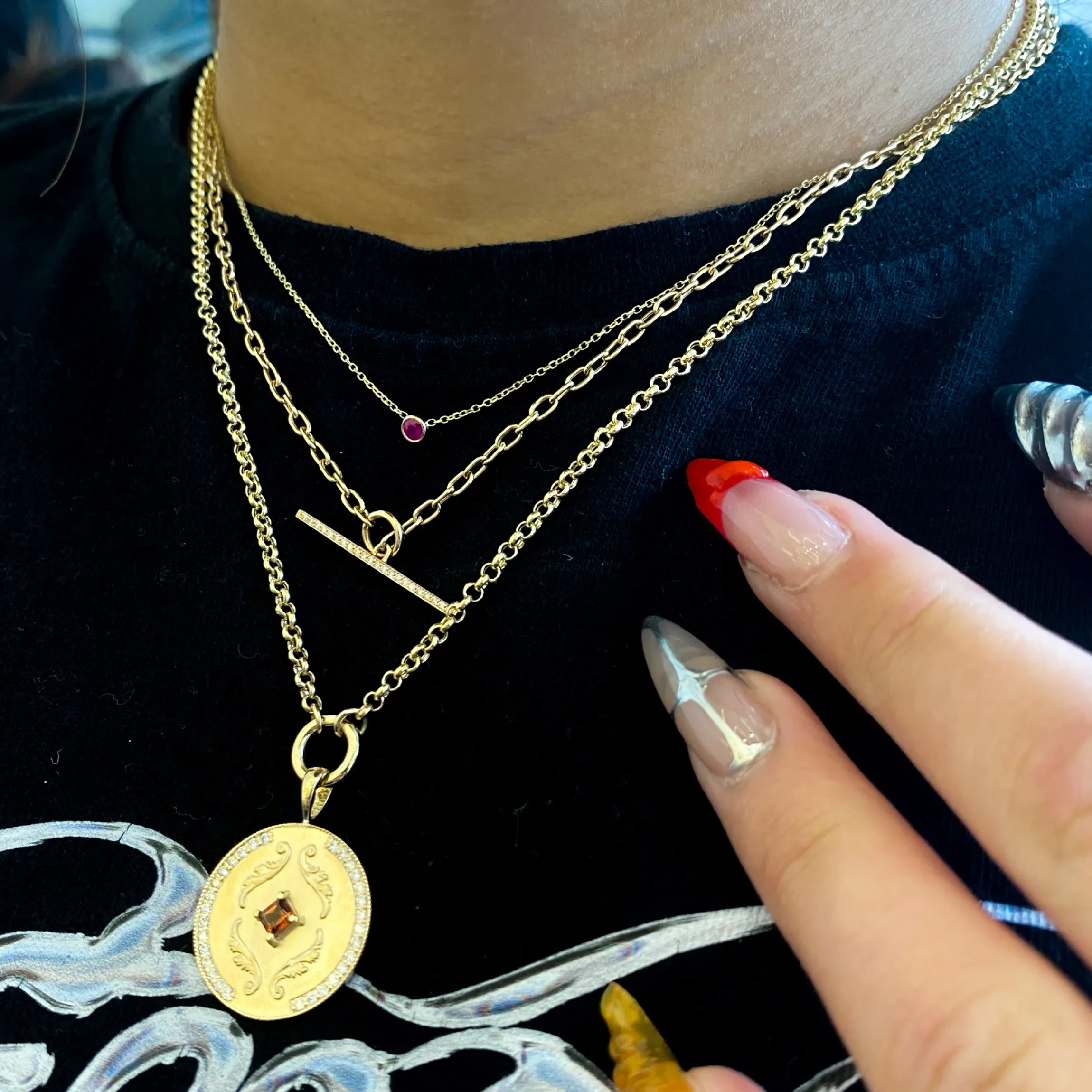 Barely-There Ruby Necklace