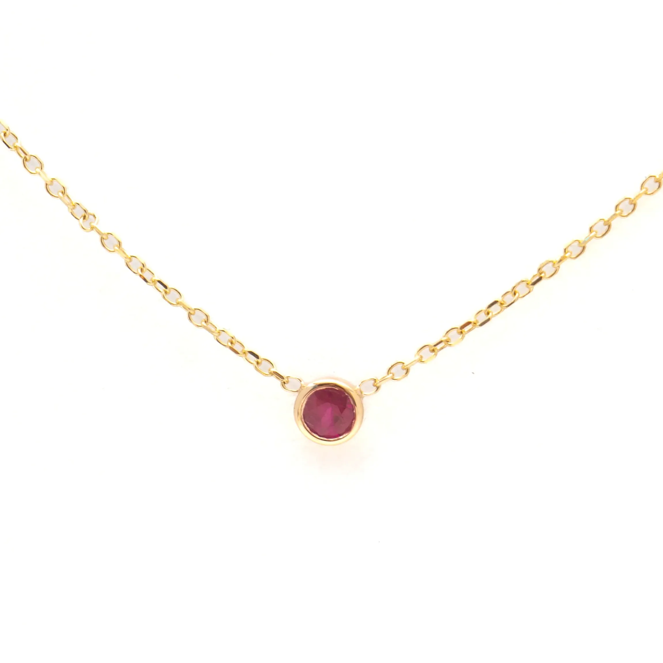Barely-There Ruby Necklace