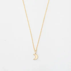 Beaded Moon Necklace