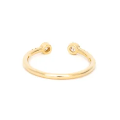 Bezel Equilibrium Cuff Ring