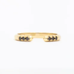 Black Diamond Chubby Equilibrium Cuff Ring