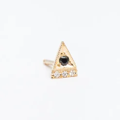 Black Diamond Deco Point Triangle Stud