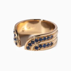 Blue Sapphire Stella Ring