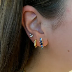 Blue Sapphire Totem Studs