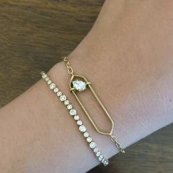 Bubble Bezel Tennis Bracelet