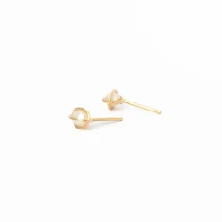 Caged Pearl Studs