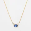 Ceylon Sapphire Diamond Dew Necklace