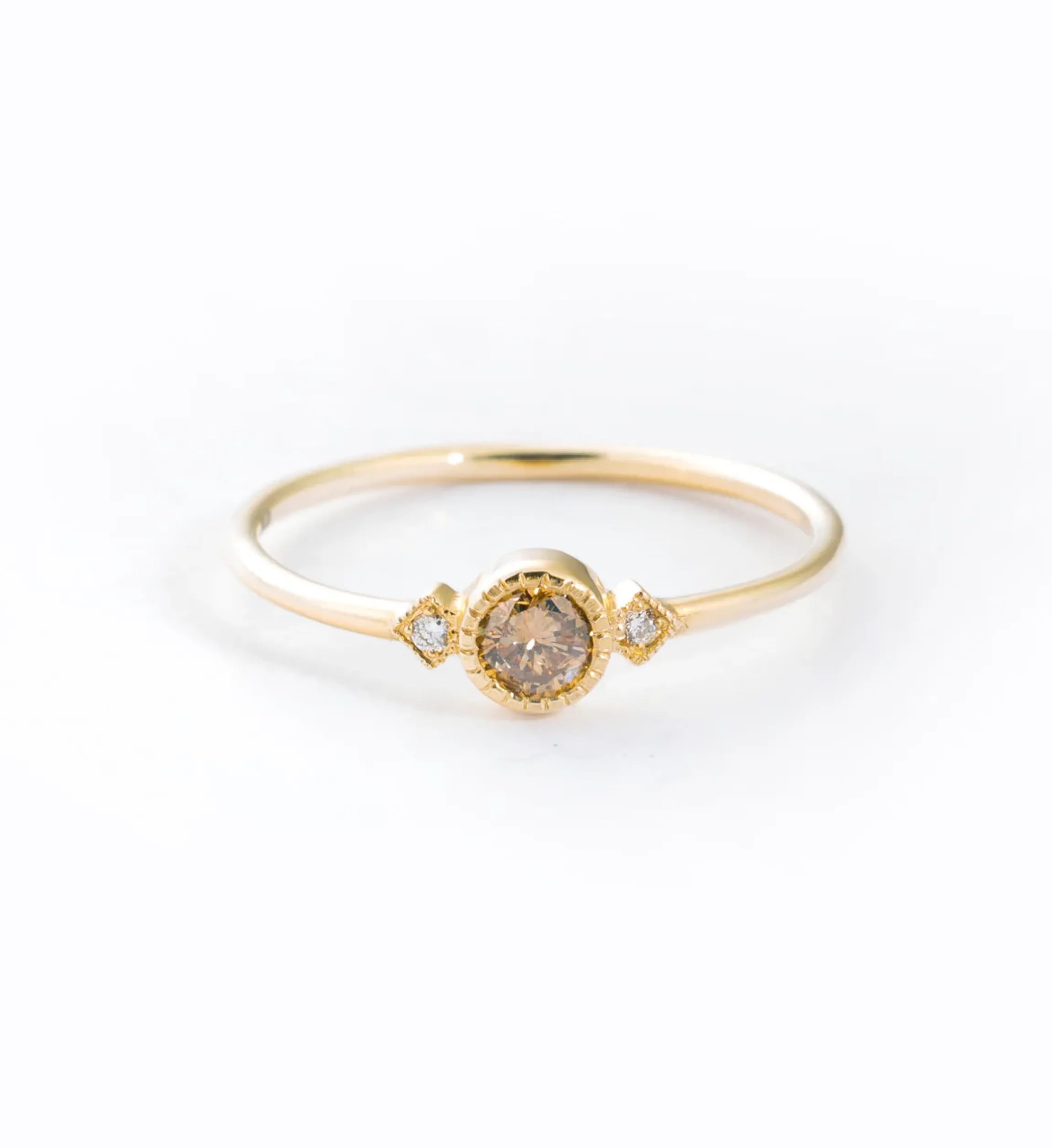 Champagne Diamond Sotto Voce Ring