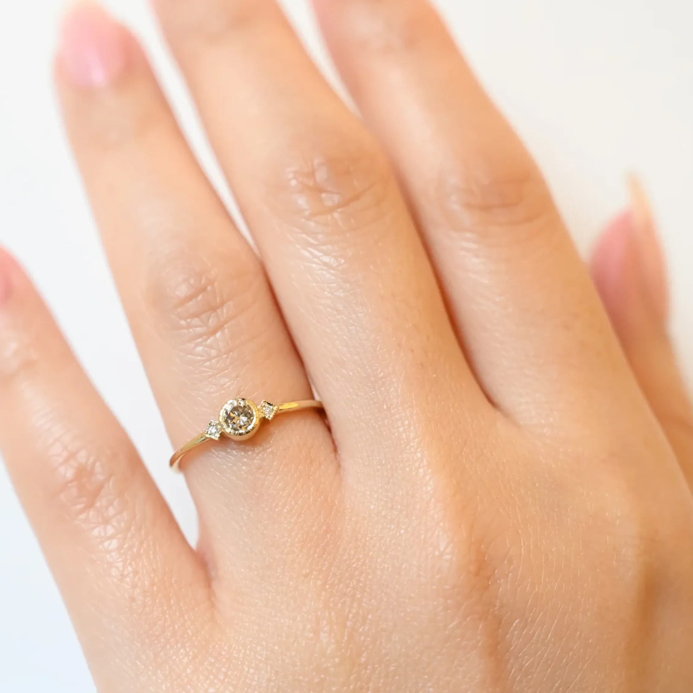 Champagne Diamond Sotto Voce Ring