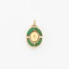 Chrysoprase Gemelli Inlay Pendant