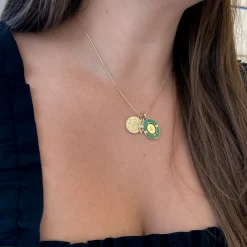 Chrysoprase Gemelli Inlay Pendant