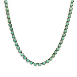 Chrysoprase Mini Dot Riviere Necklace