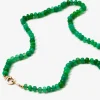 Chrysoprase Rondelle Beaded Necklace