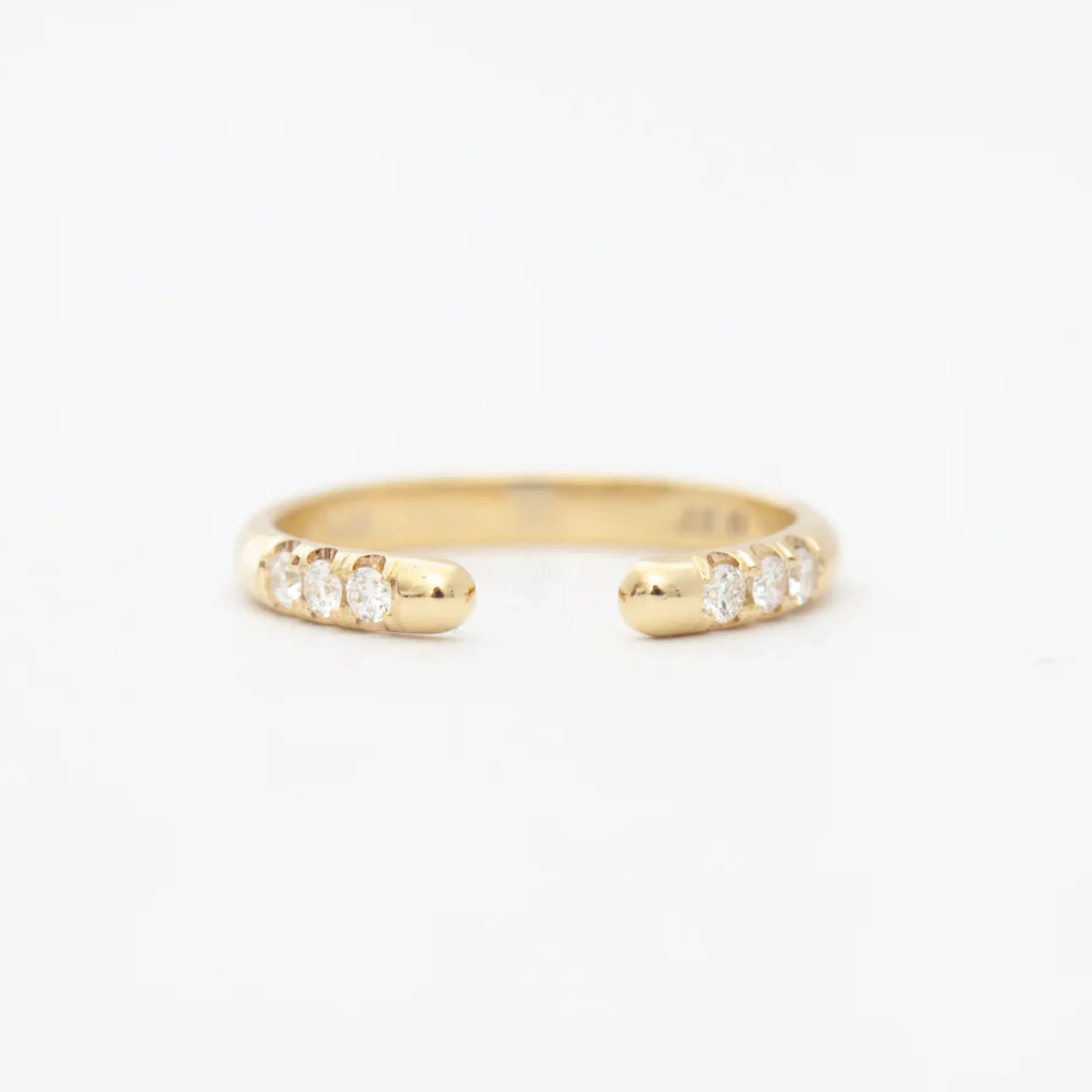 Chubby Diamond Equilibrium Cuff Ring