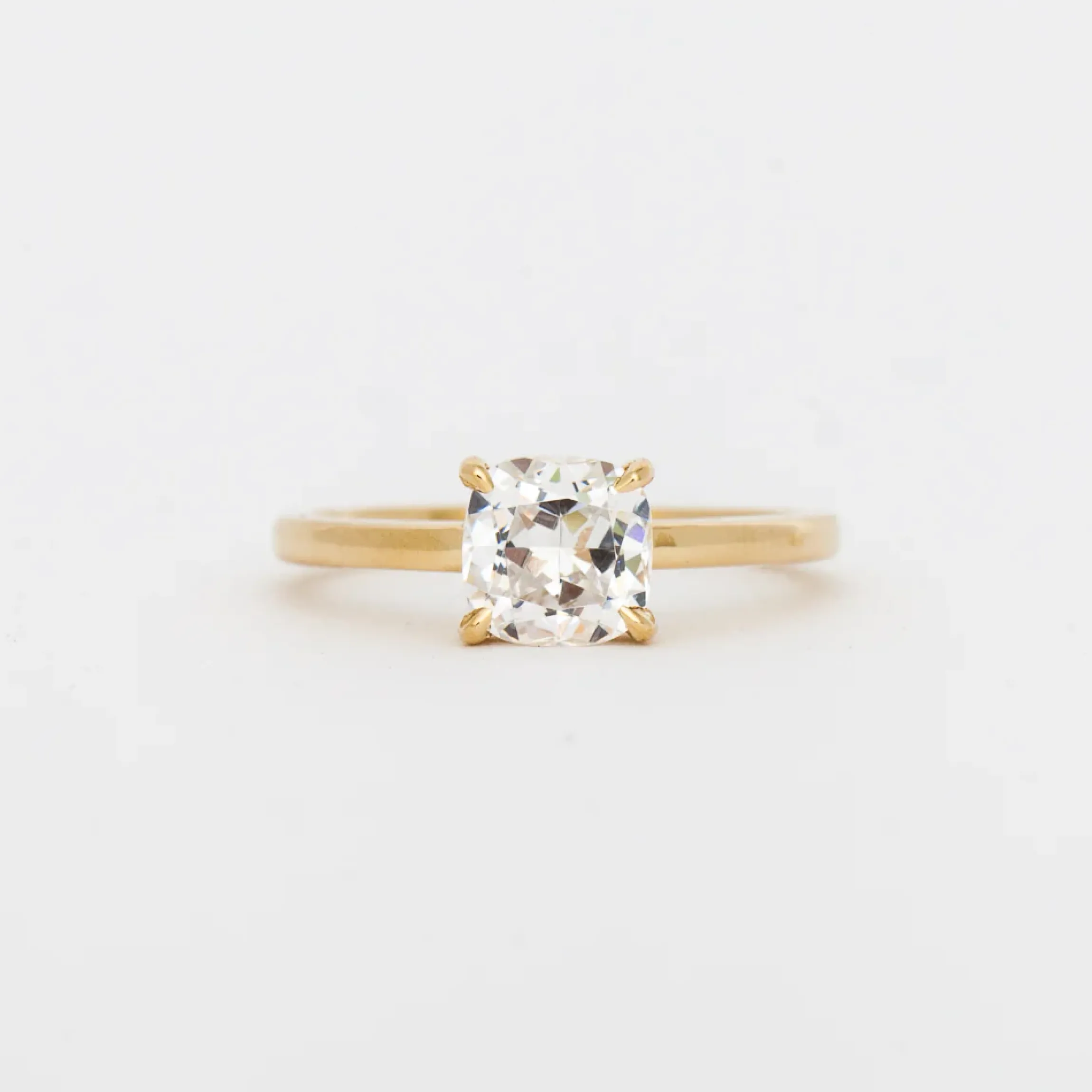 Cushion-Cut Canopy Solitaire