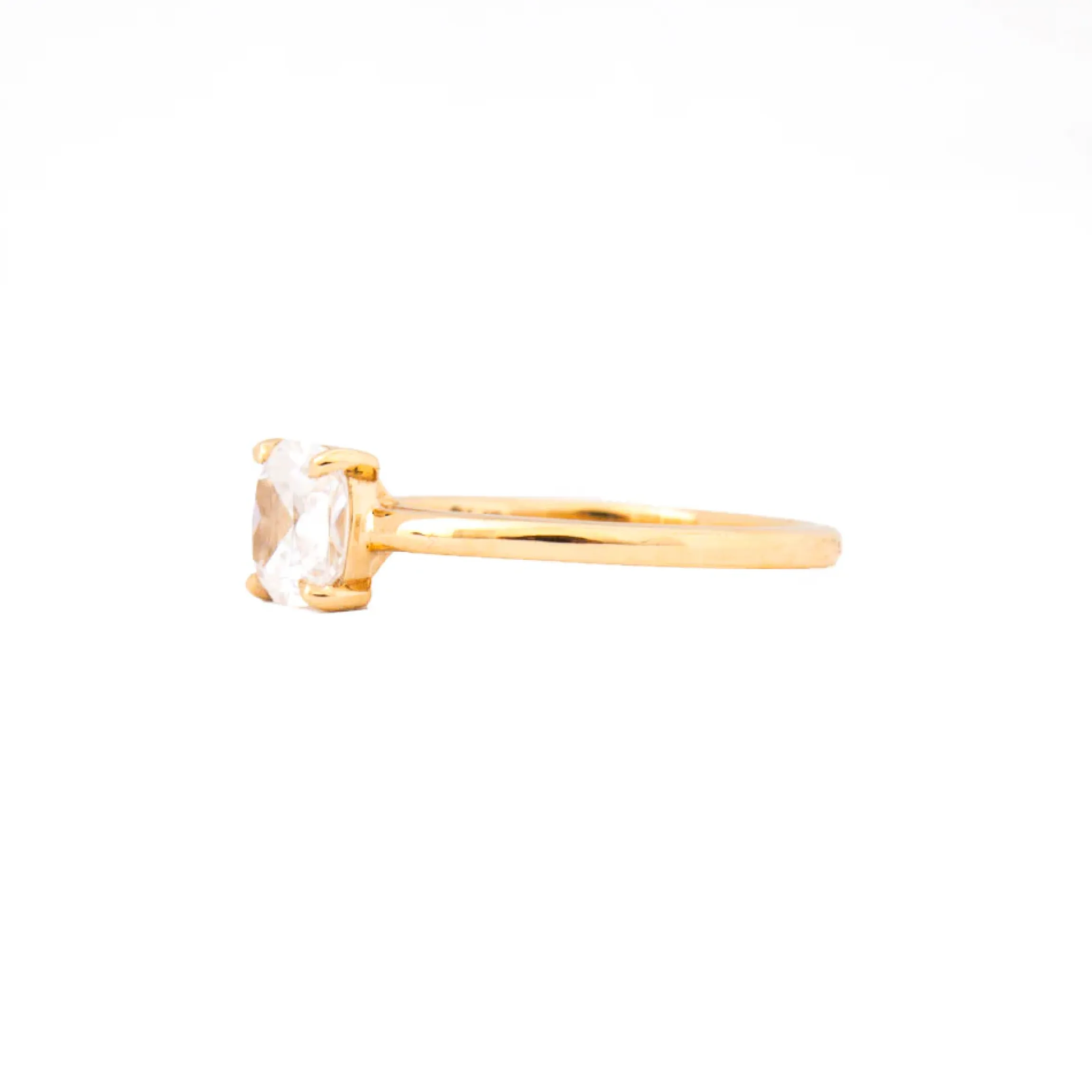 Cushion-Cut Canopy Solitaire