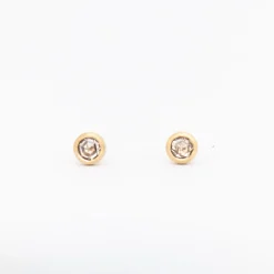 Dark Star Diamond Stud Earrings