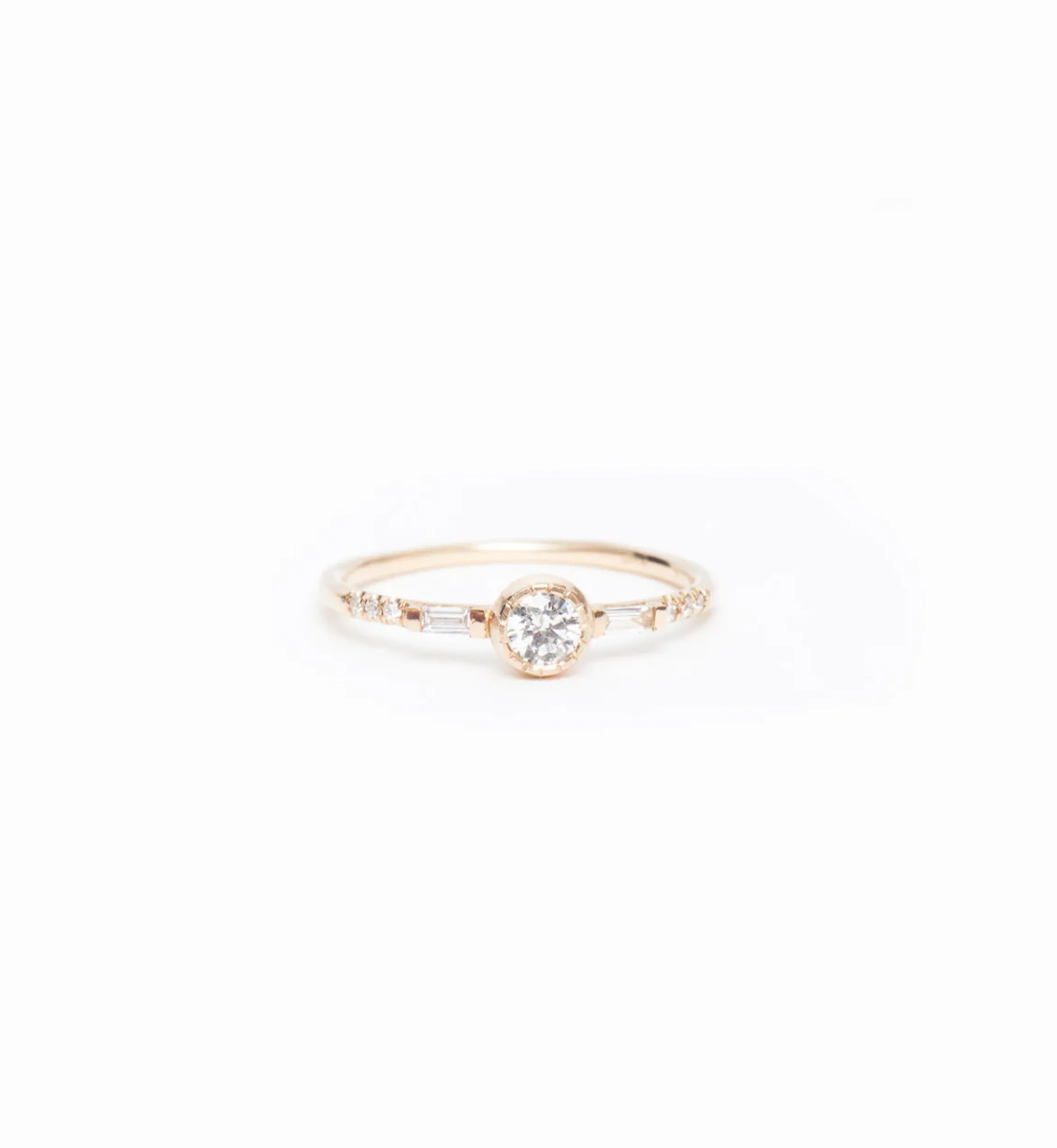 Diamond Baguette Mini Equilibrium Ring