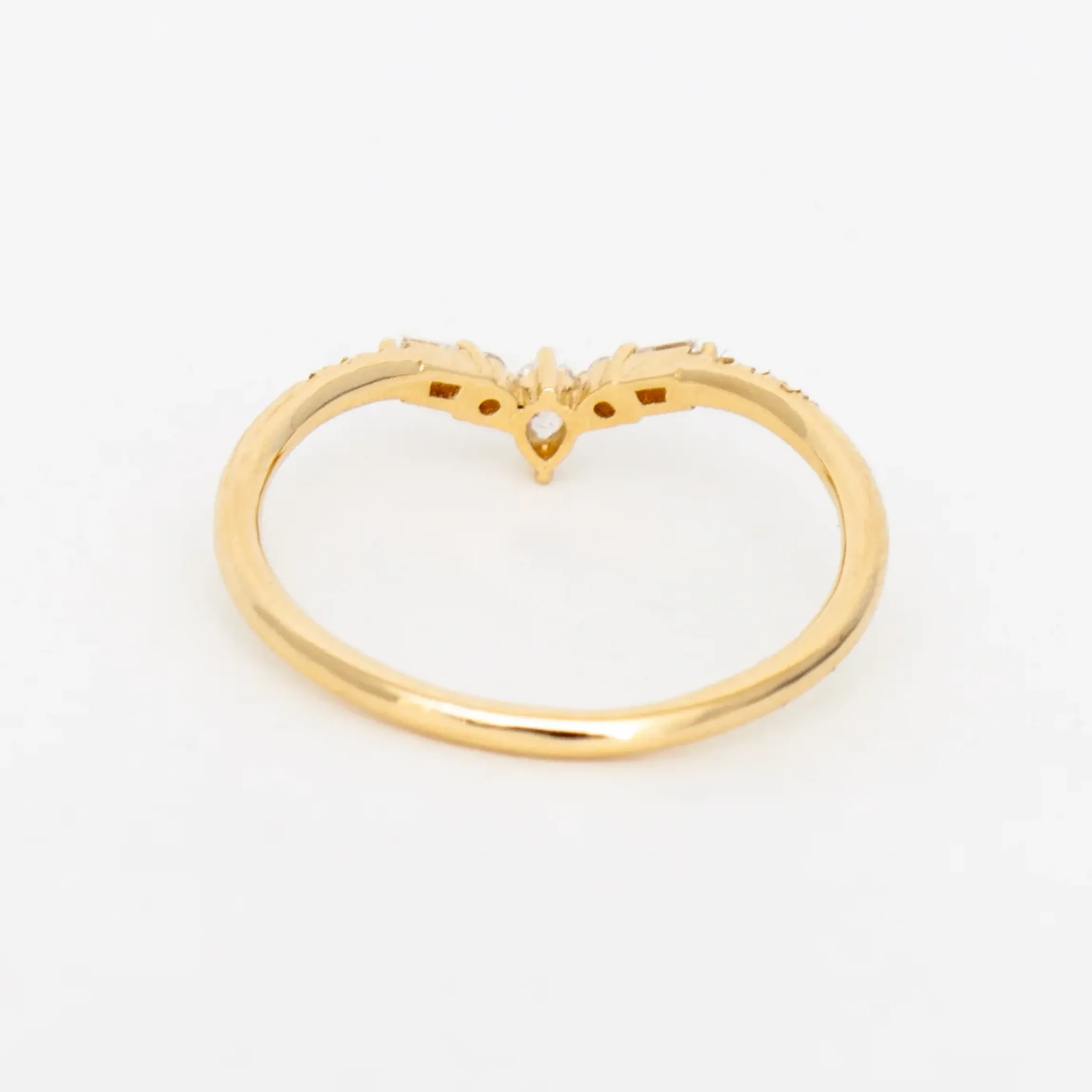 Diamond Baguette Peak Equilibrium Ring