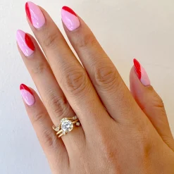 Diamond Deco Square Cuff Ring