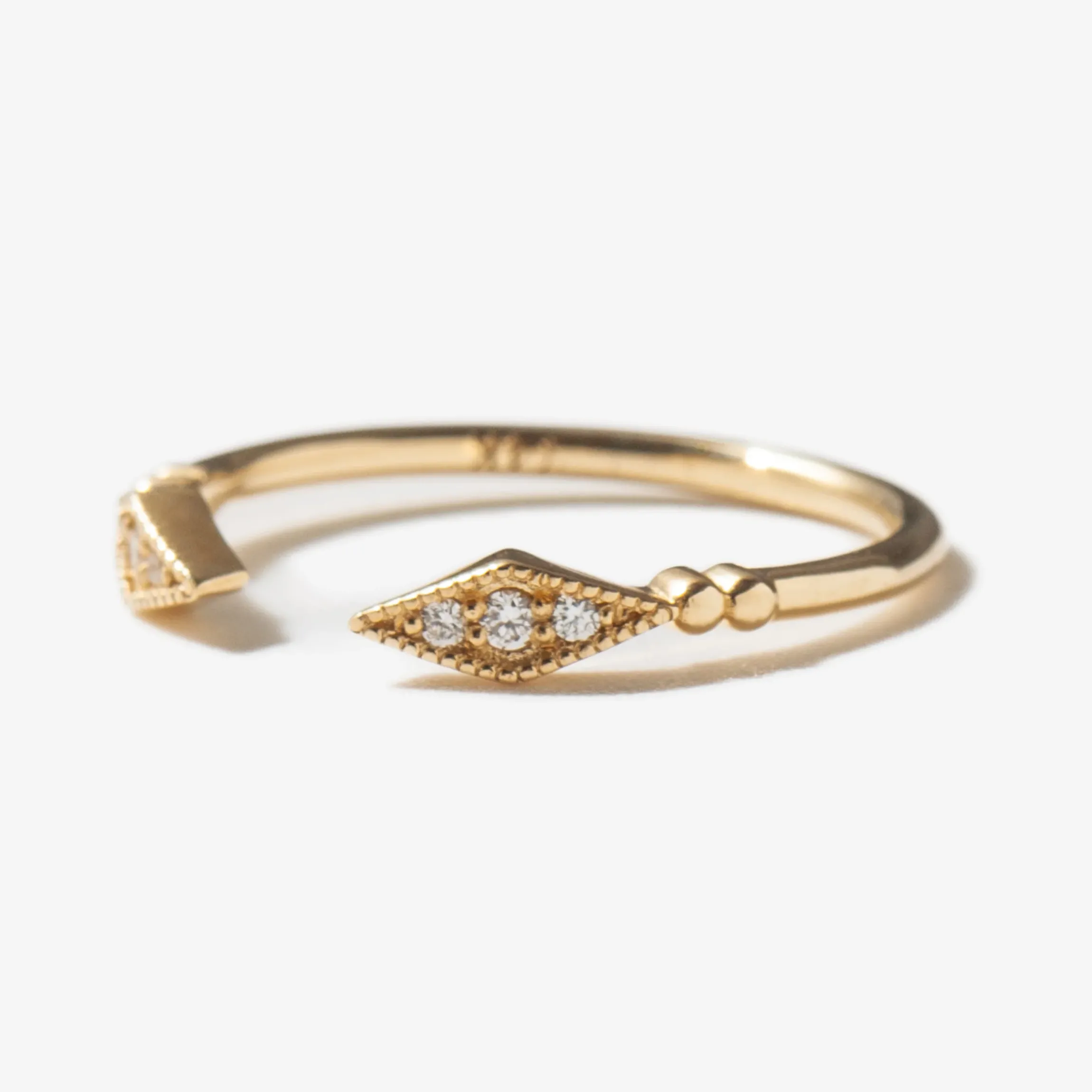Diamond Kite Cuff Ring
