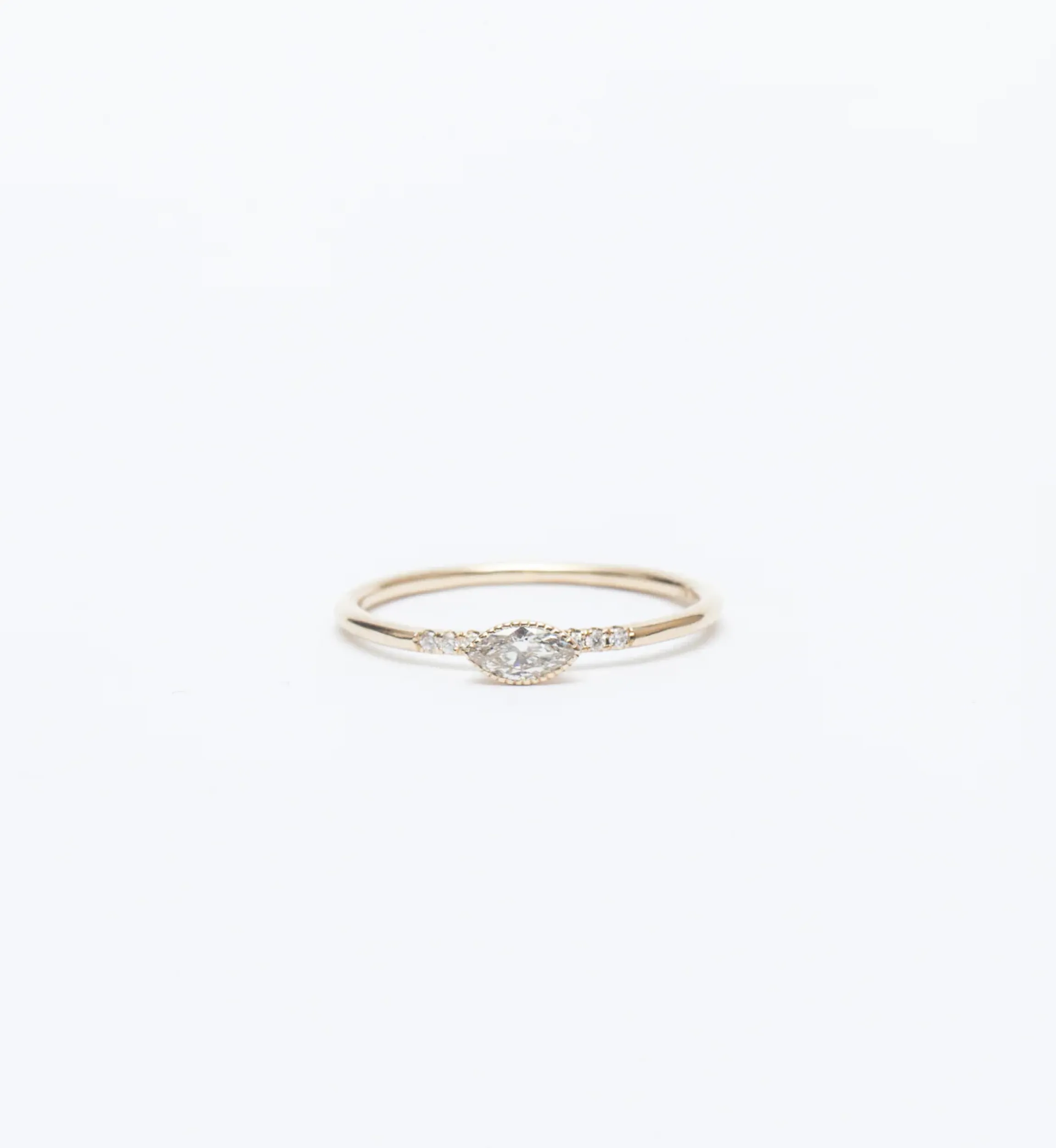 Diamond Marquise Equilibrium Ring