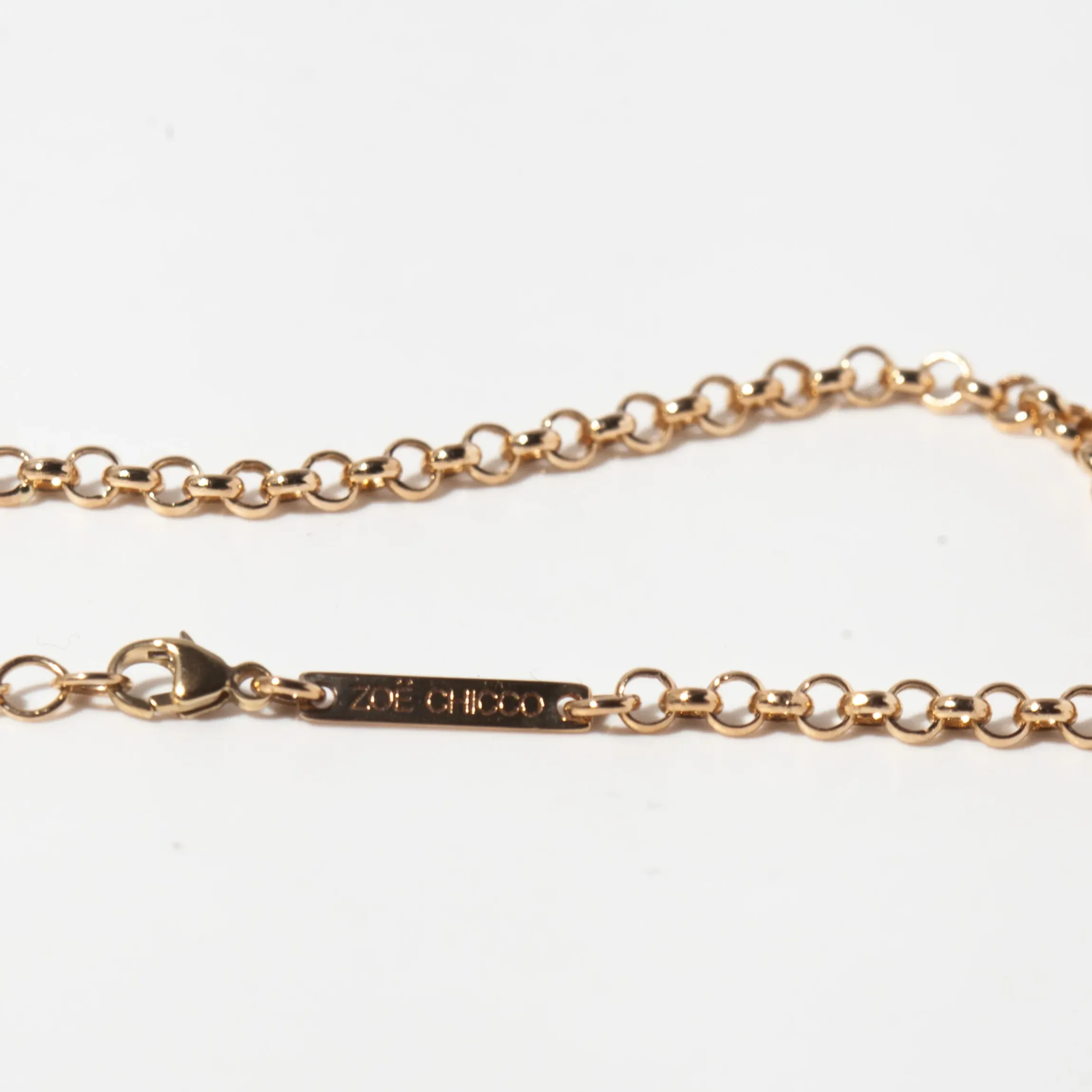 Diamond Open Link & Pavé Diamond Toggle Rolo Chain Lariat