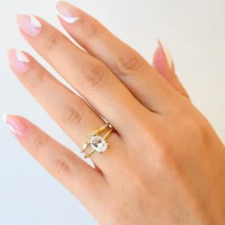 Diamond Oval Equilibrium Ring