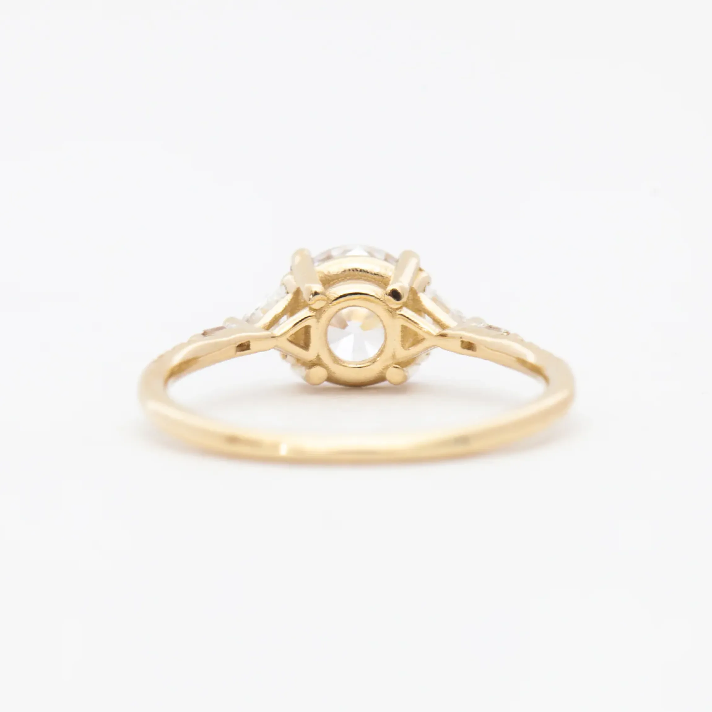 Diamond Trillion Baguette Equilibrium Ring