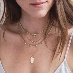 Eleven Linked Mixed Fancy Cut Diamond Necklace