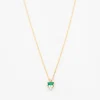 Emerald Baguette Cluster Necklace