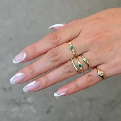 Emerald Sotto Voce Ring