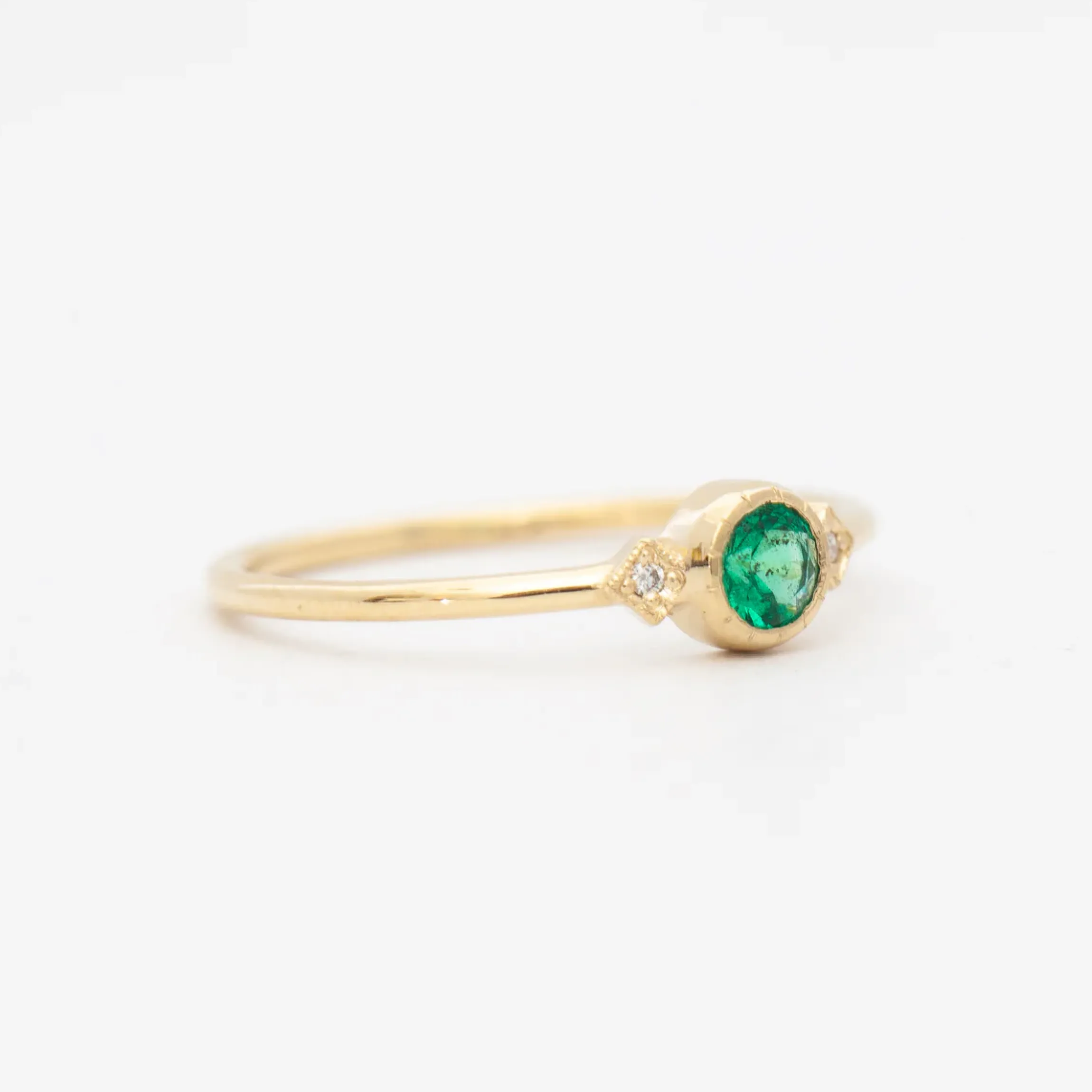 Emerald Sotto Voce Ring