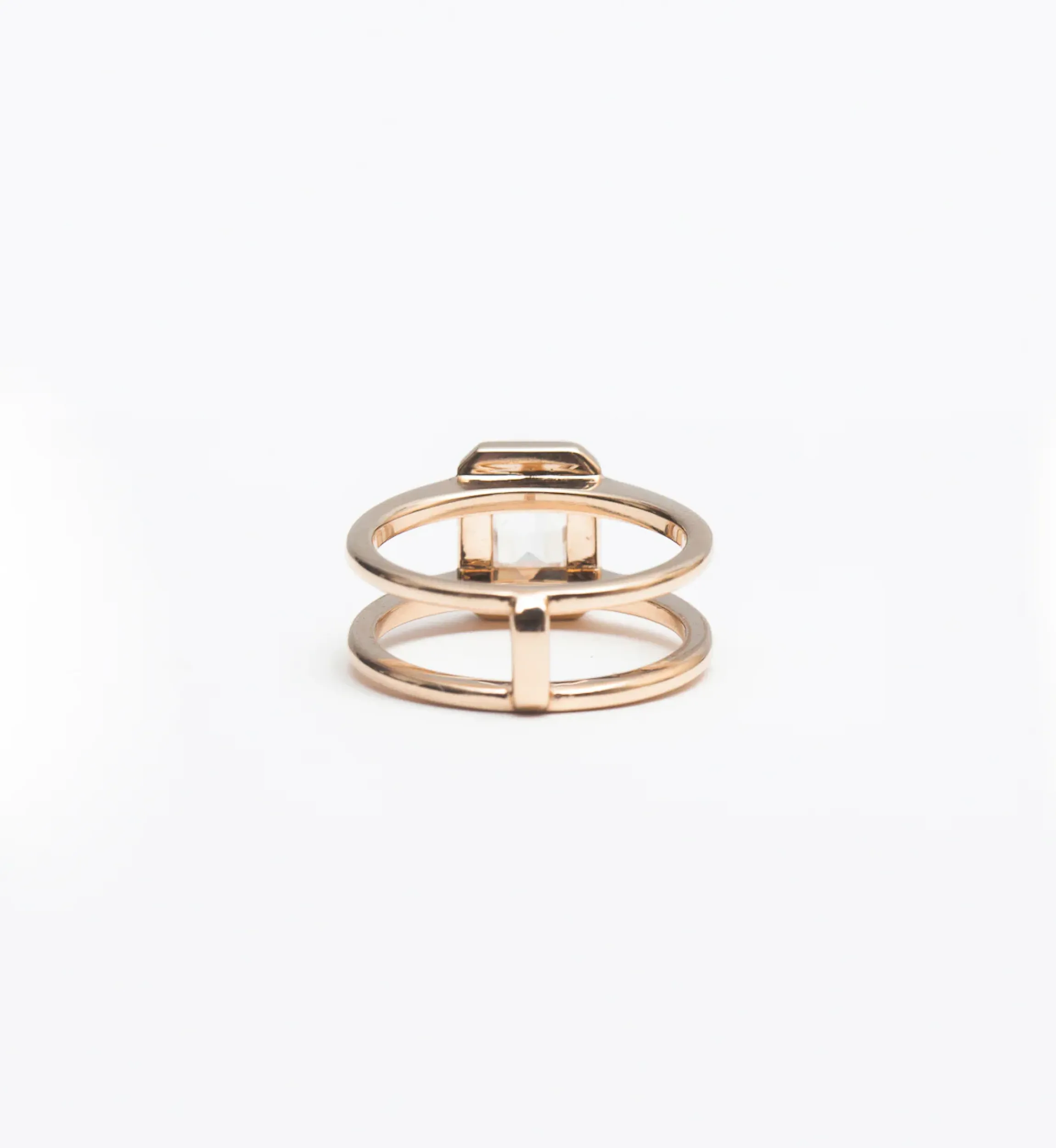 Emerald-Cut Attelage Ring