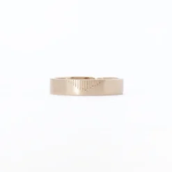 Engraved Pyramid Wedding Band