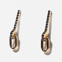 Fara Earrings with Sapphires