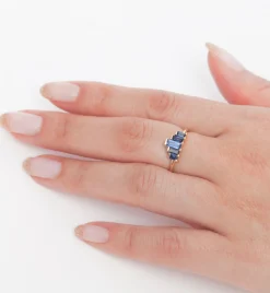 Five Baguette Sapphire Ring