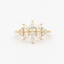 Flora Diamond Cluster Ring