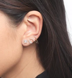 Gold Large Infinite Tusk Earrings