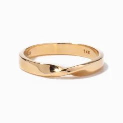 Gold Mini Twisted Band