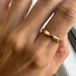 Gold Mini Twisted Band