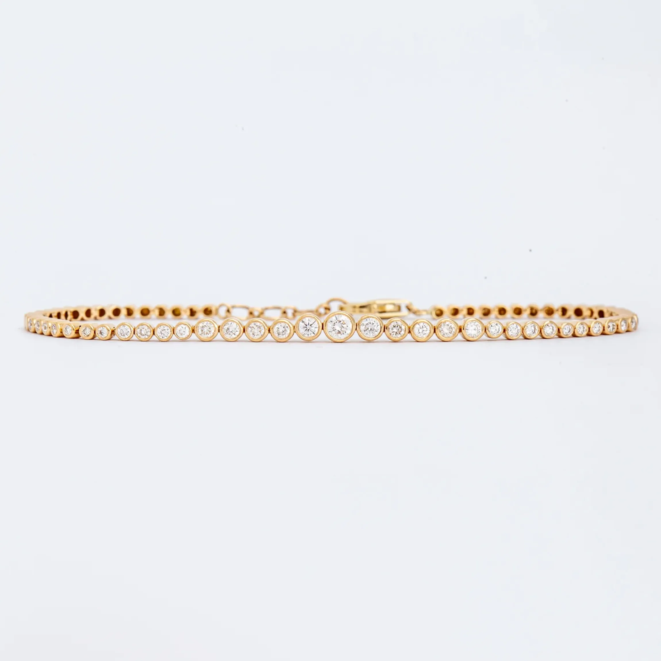 Graduated Round Diamond Half Tennis Bracelet