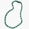Green Onyx Large Scallop Rivière Necklace